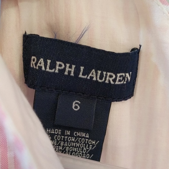 🎉 HOST PICK 🎉 Ralph Lauren girls size 6 pink seersucker sundress - Picture 6 of 6